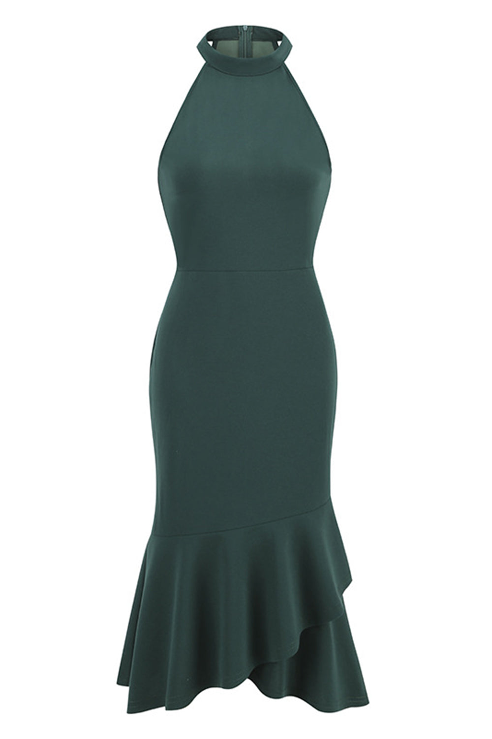 Halter Preto Sem Mangas 1960s Vestido