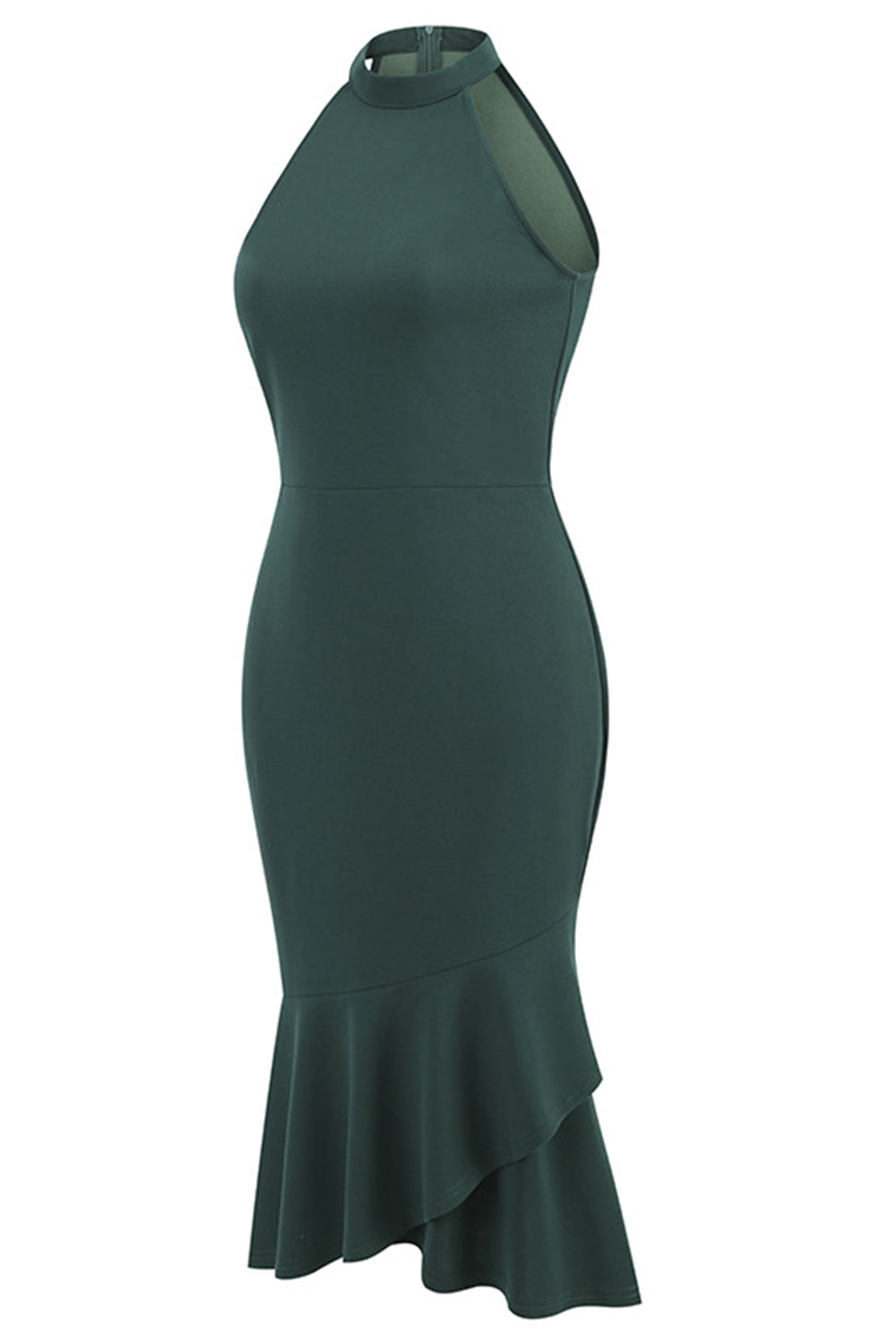 Halter Preto Sem Mangas 1960s Vestido