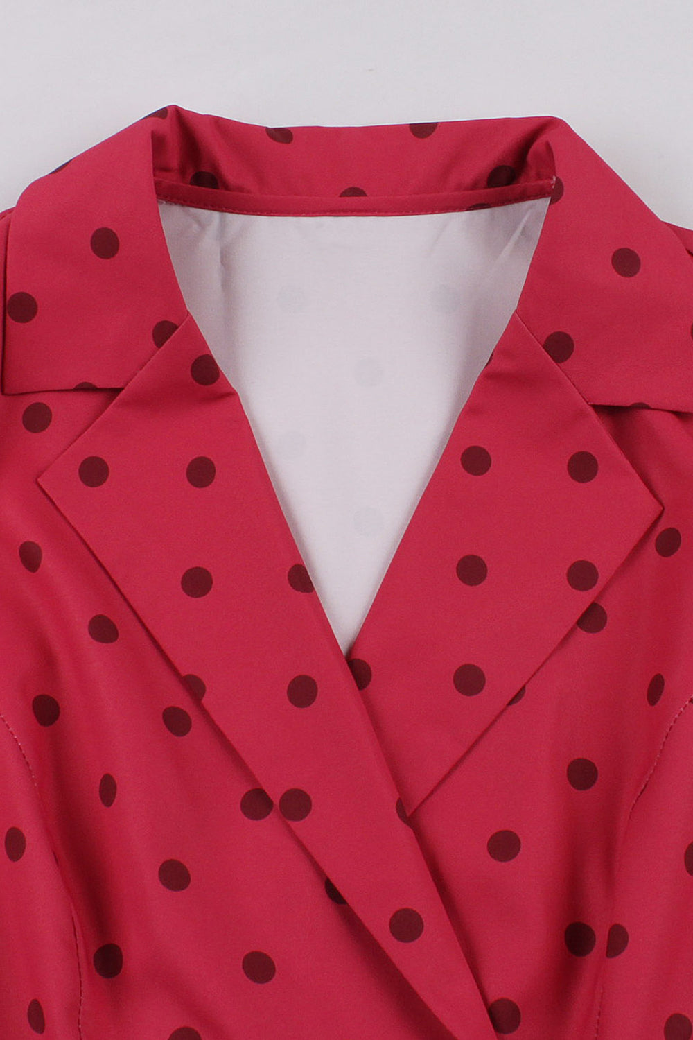 Rojo Lunares 1950s Vestido Vintage