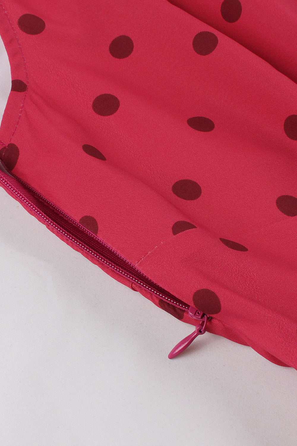Rojo Lunares 1950s Vestido Vintage
