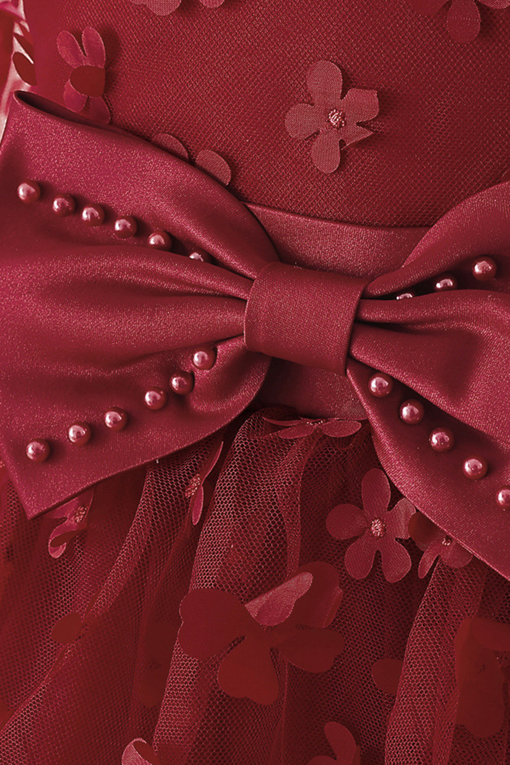 Vestido de festa rosa Tulle Girl com Appliques
