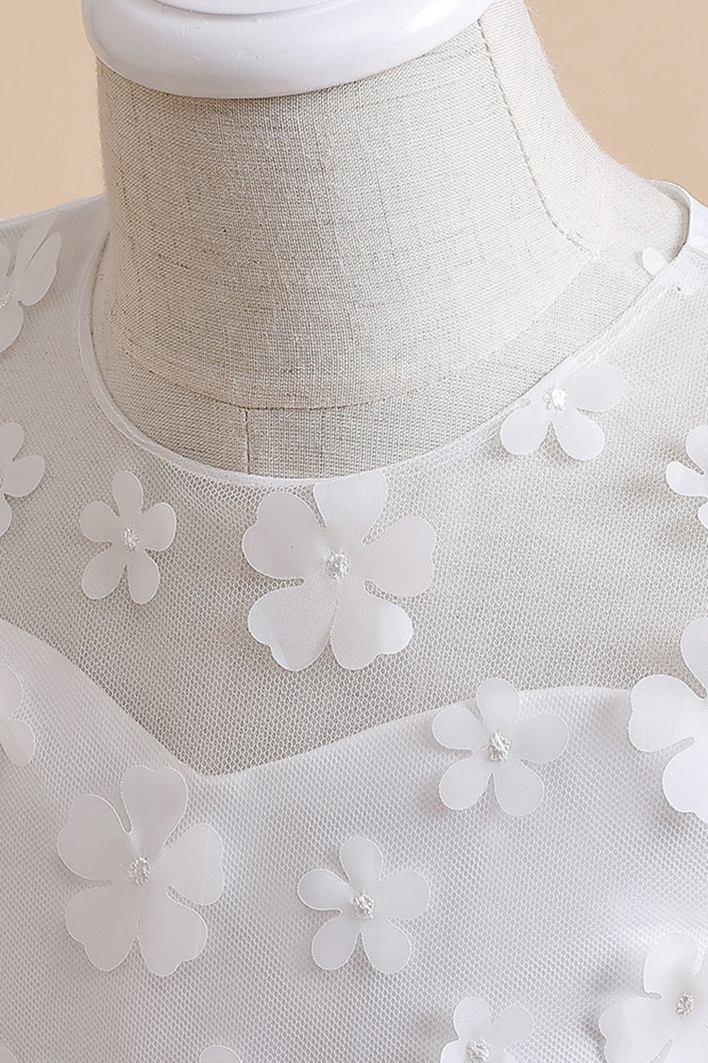 Vestido de festa rosa Tulle Girl com Appliques