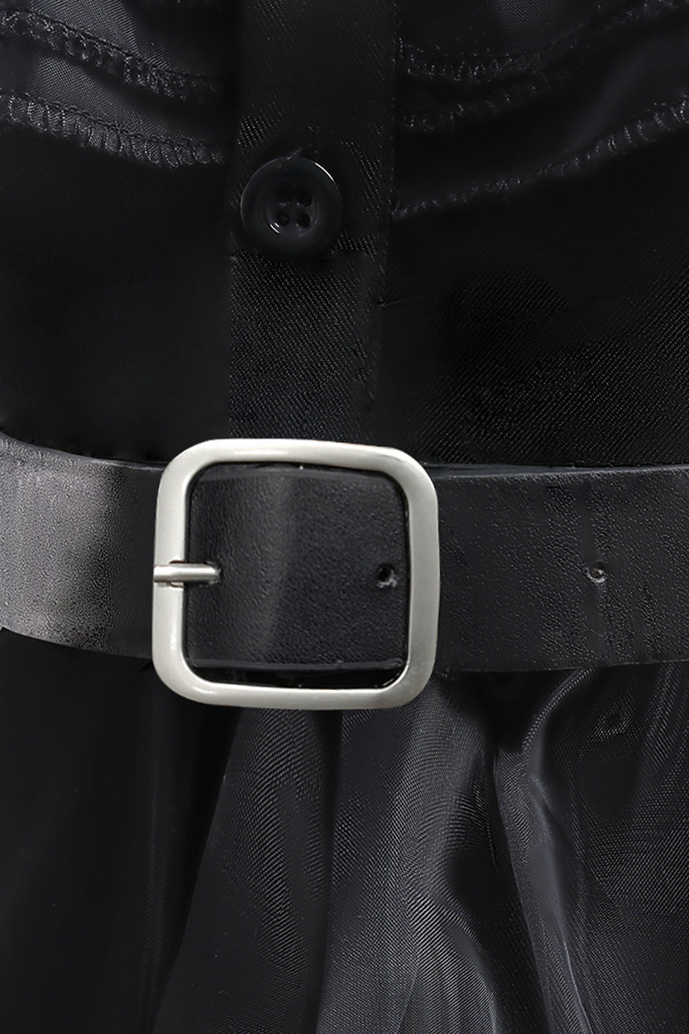 Tule preto Um vestido de menina linha com cinto