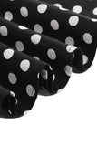 Bateau Pescoço Polka Dots Branco Vintage Vestidos De Menina