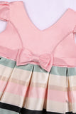 Vestido de Menina Vermelho Gola em V