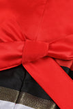 Vestido de Menina Vermelho Gola em V