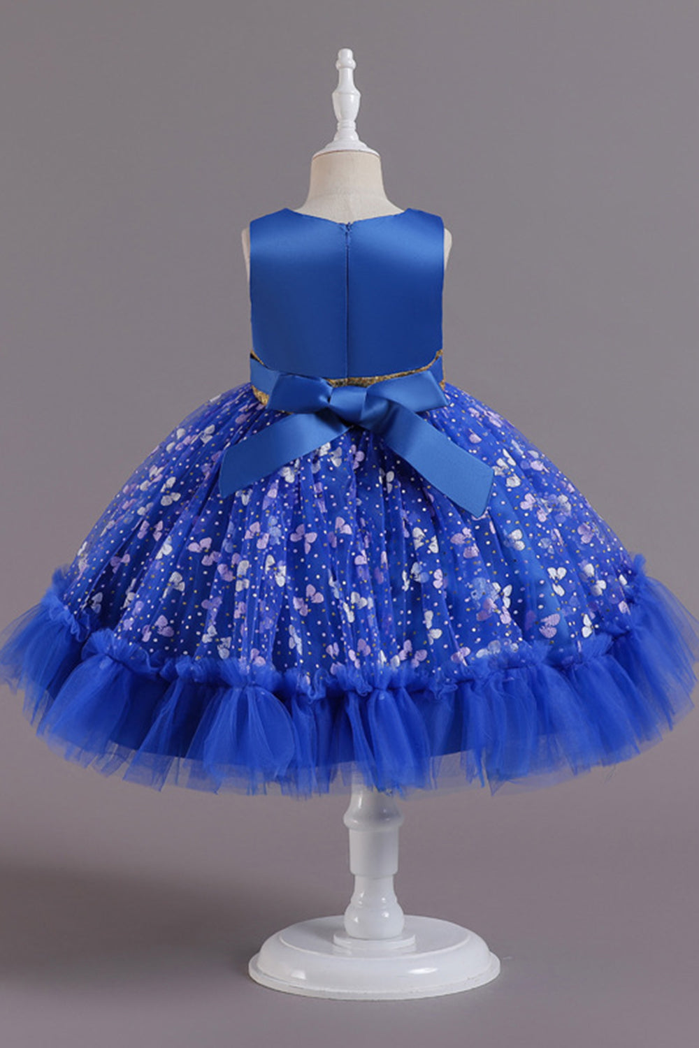 A Line Rosa Vestido de Menina Com Apliques