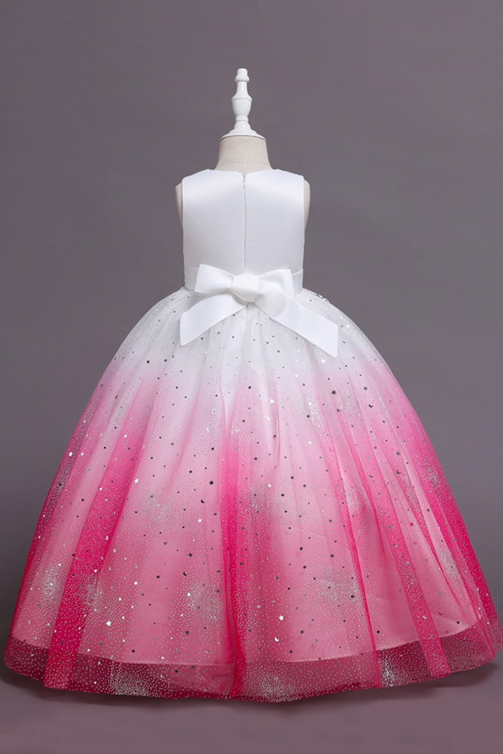 Púrpura Sem Mangas Vestido de Menina