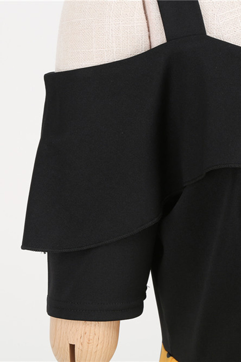 Preto Pontos de Polka Vestido Dos Anos 1950