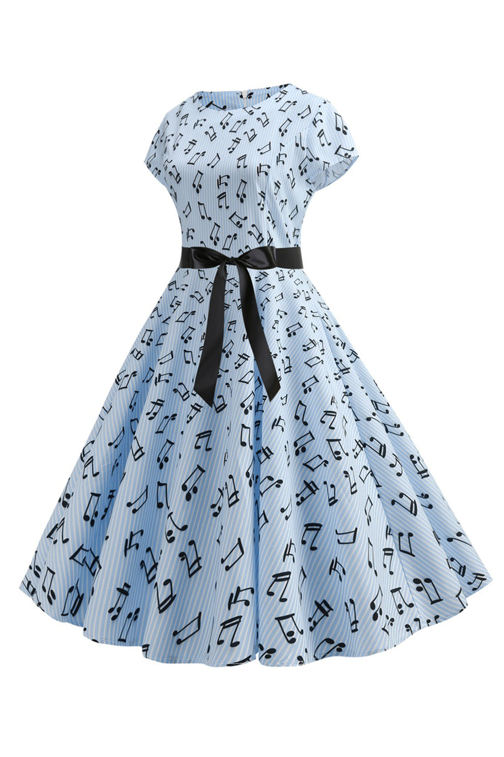 Uma linha estampada Swing 1950s vestidos