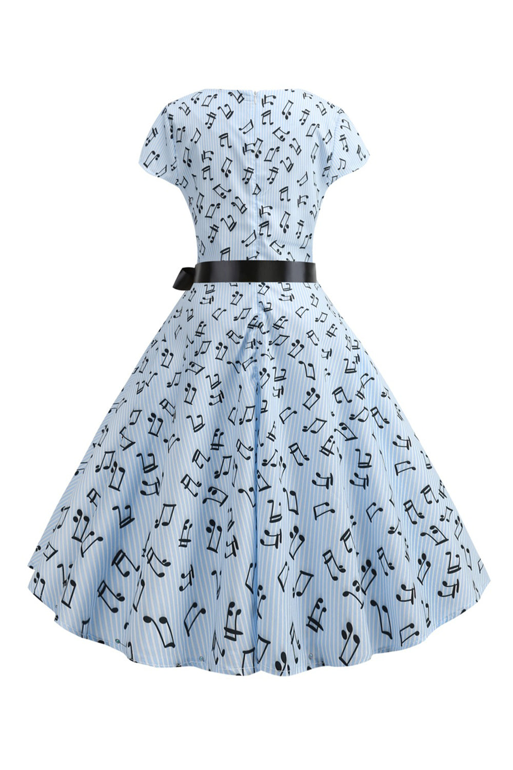 Uma linha estampada Swing 1950s vestidos