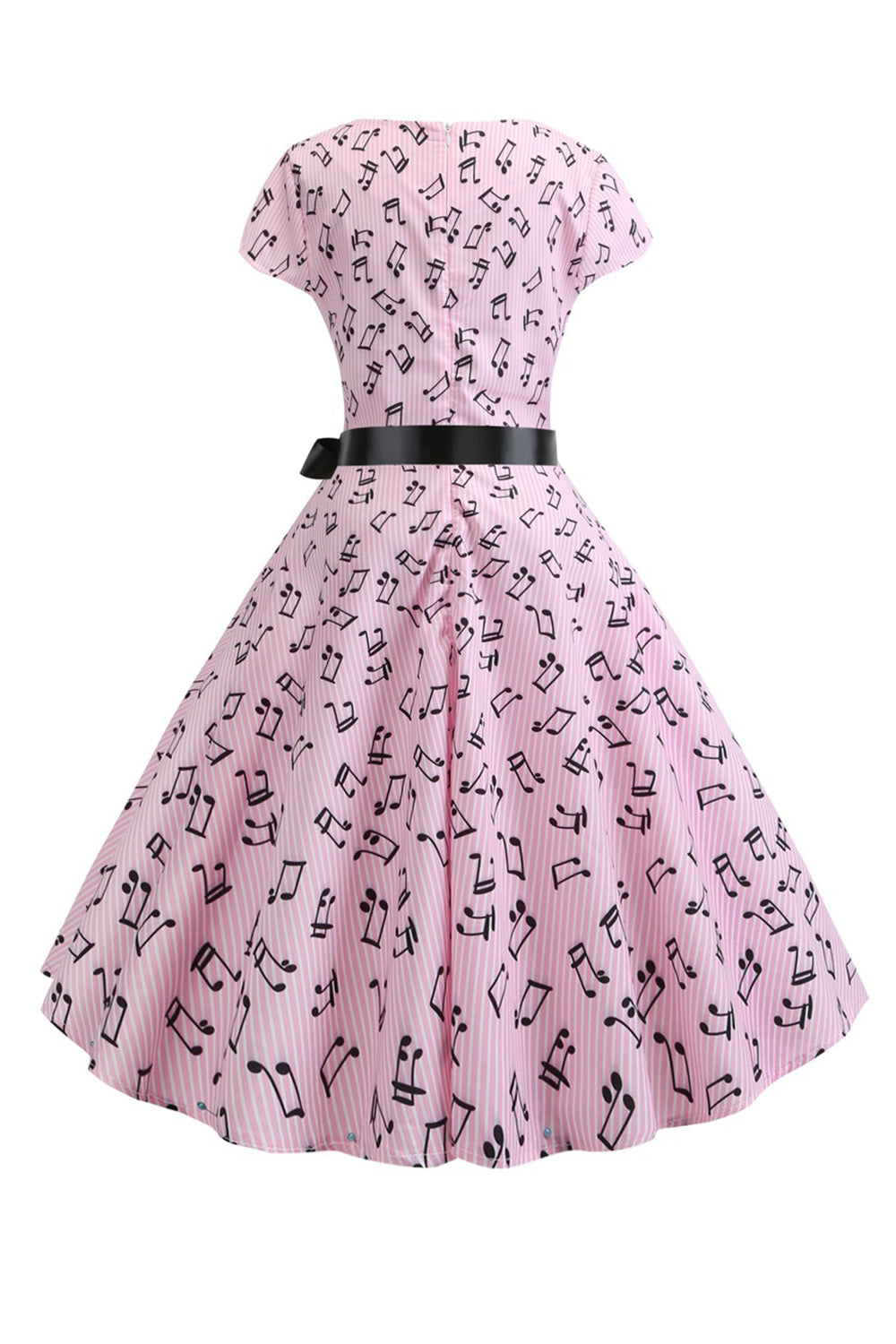 Uma linha estampada Swing 1950s vestidos