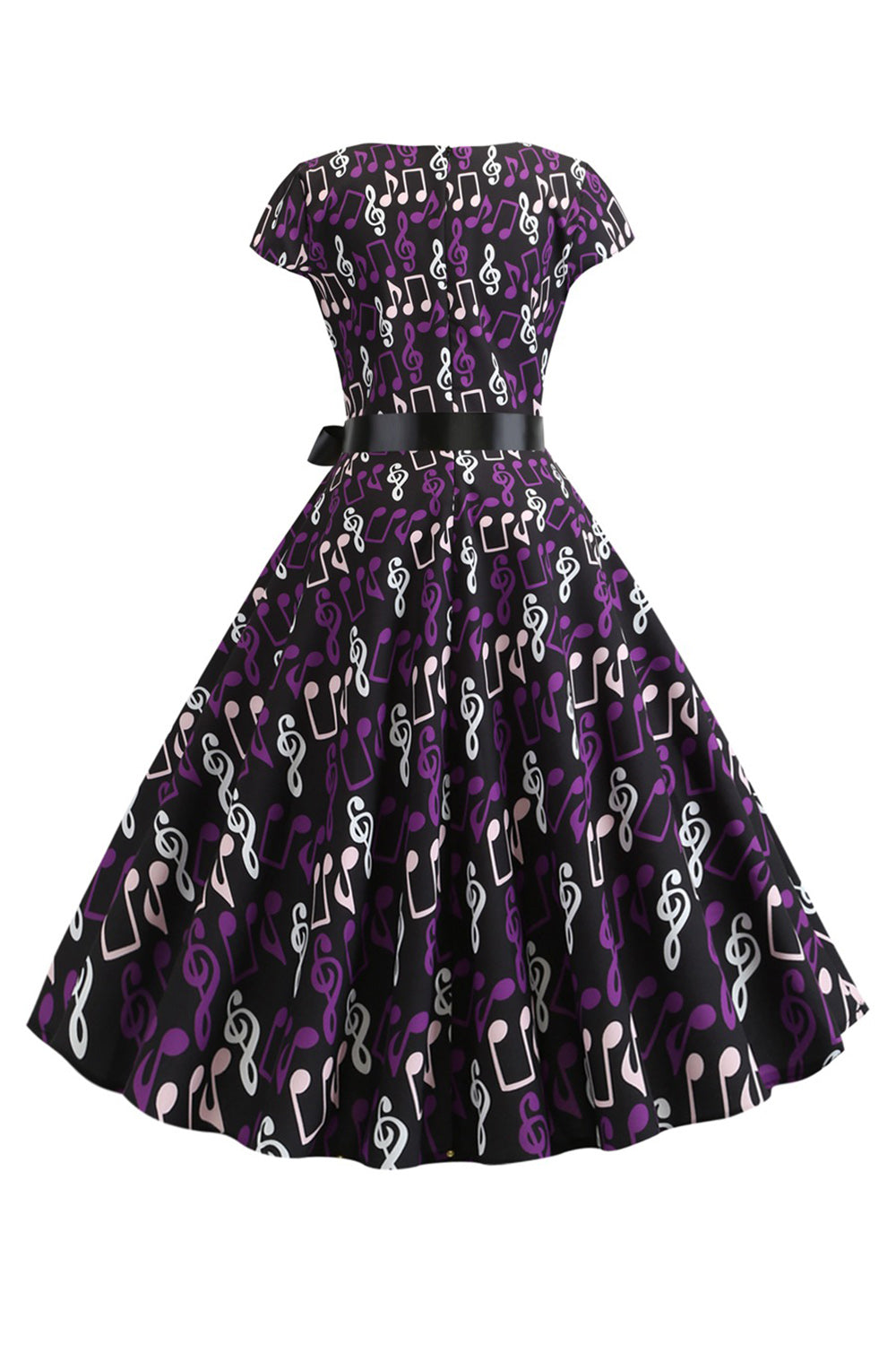 Uma linha estampada Swing 1950s vestidos