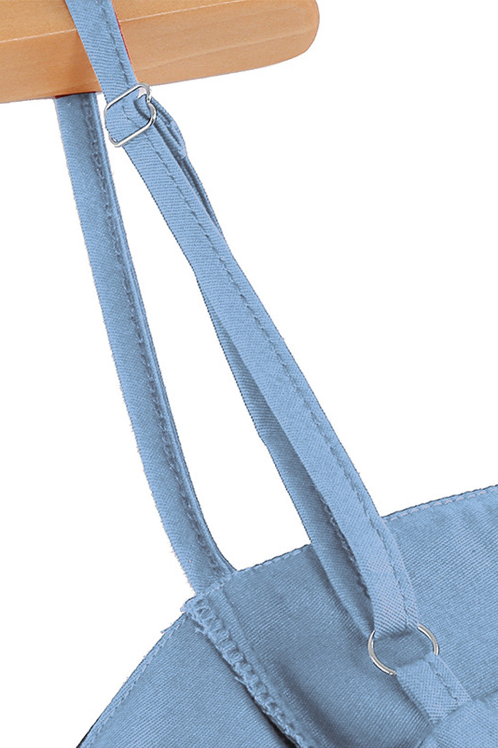 Azul claro Polka Dots Esparguete Alças 1950s Vestido