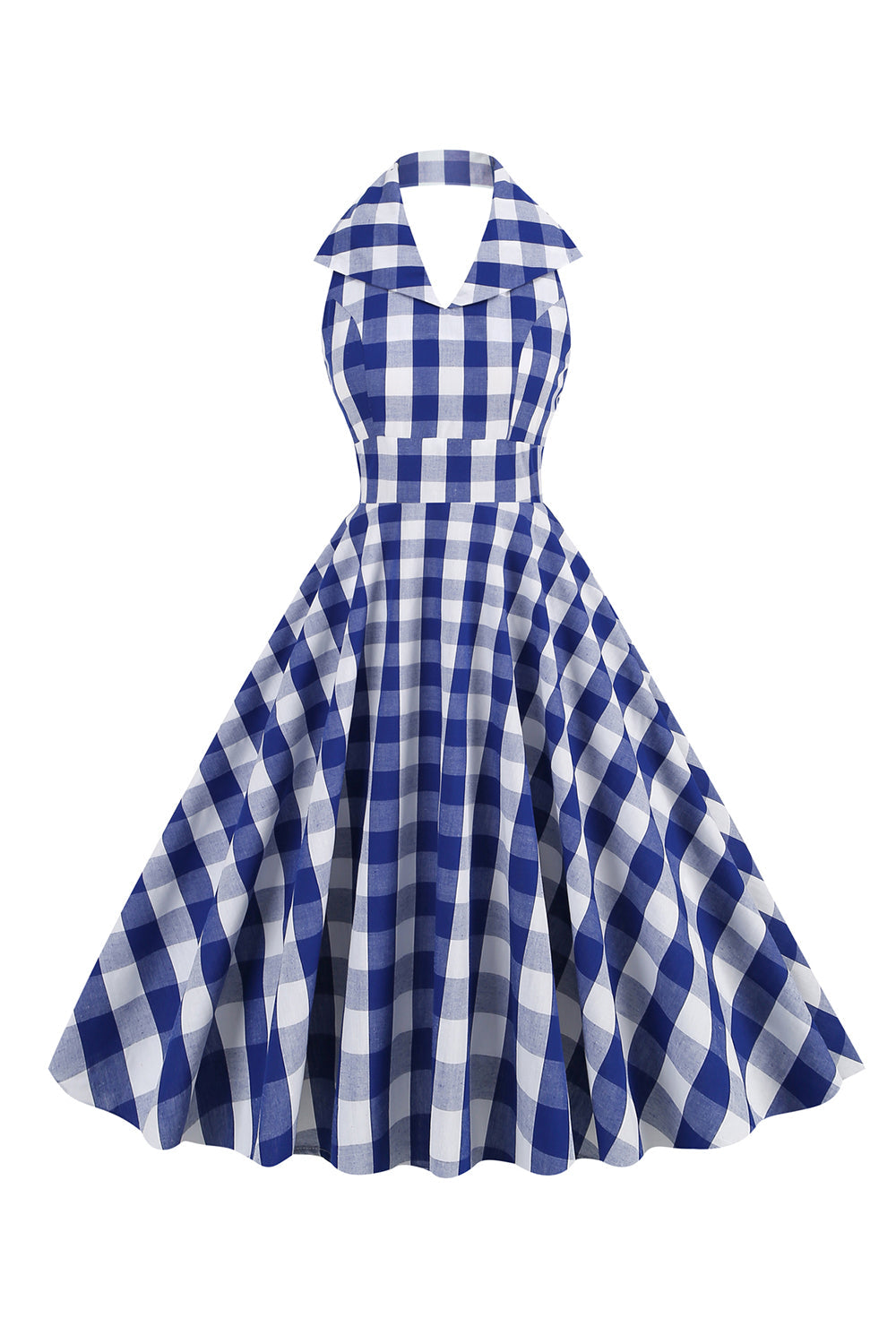 Pink Pin Up Plaid Vestido Vintage dos anos 1950