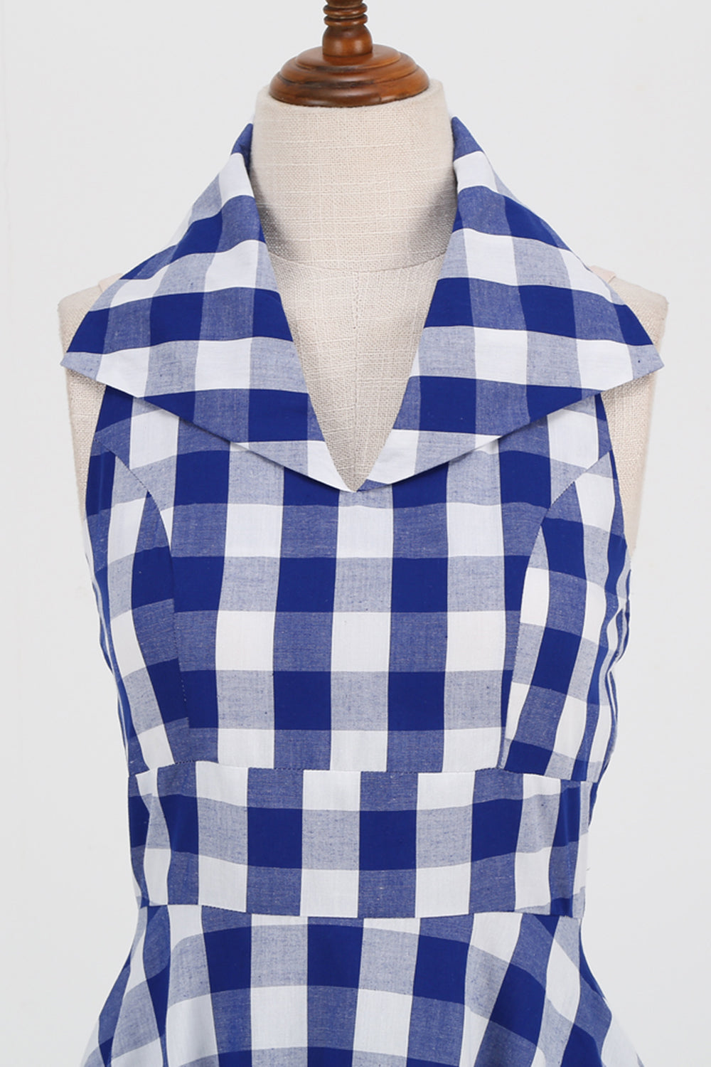 Pink Pin Up Plaid Vestido Vintage dos anos 1950