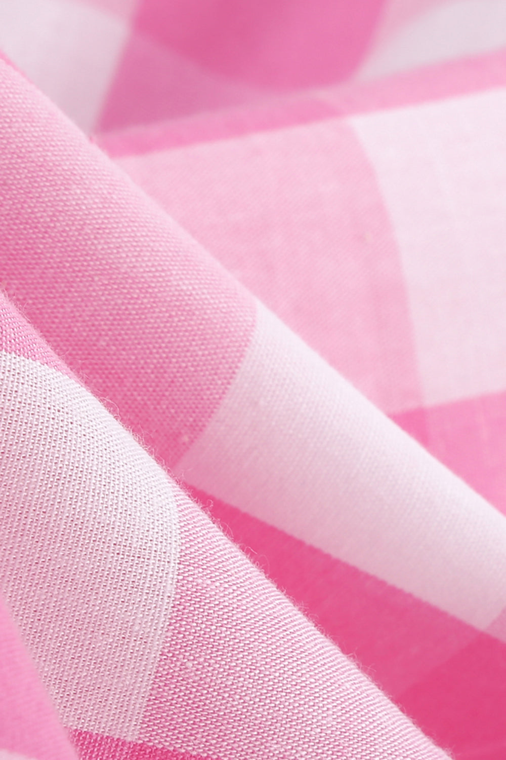 Pink Pin Up Plaid Vestido Vintage dos anos 1950