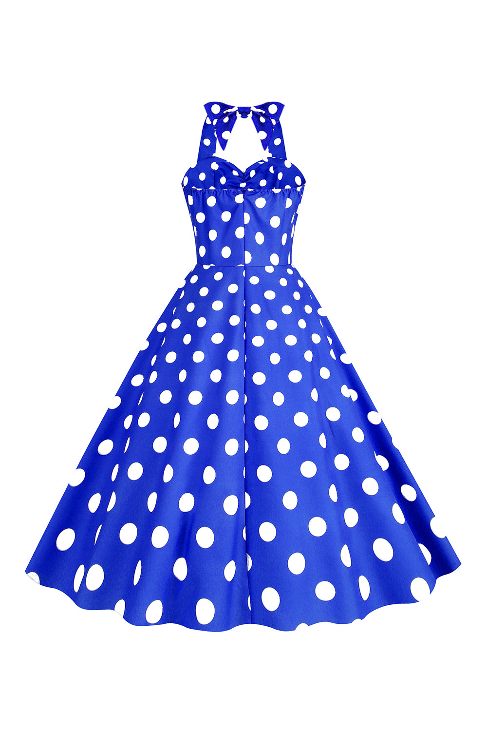 Pink Polka Dots Pin Up Vestido Vintage dos anos 1950