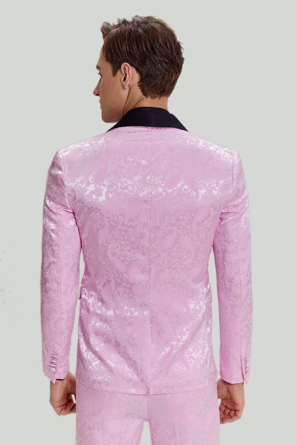 Ternos de baile Jacquard Rosa 3 peças