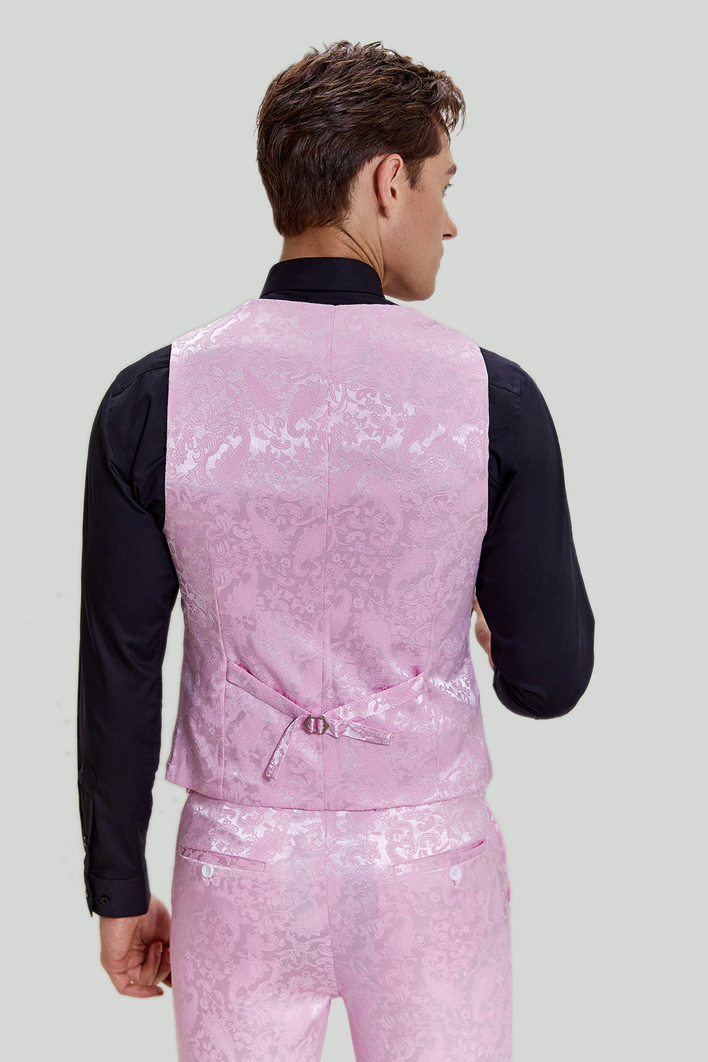 Ternos de baile Jacquard Rosa 3 peças