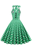Vestido de Polka Dots 1950