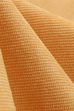 Vestido amarelo do pescoço quadrado de 1950