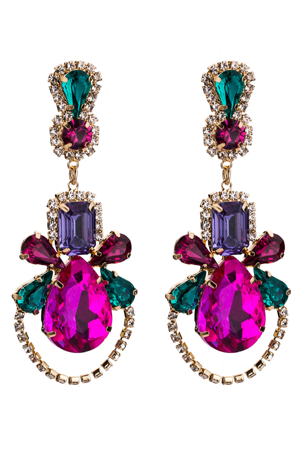 Brincos coloridos de missangas