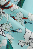 Vestido vintage azul claro v 1950s