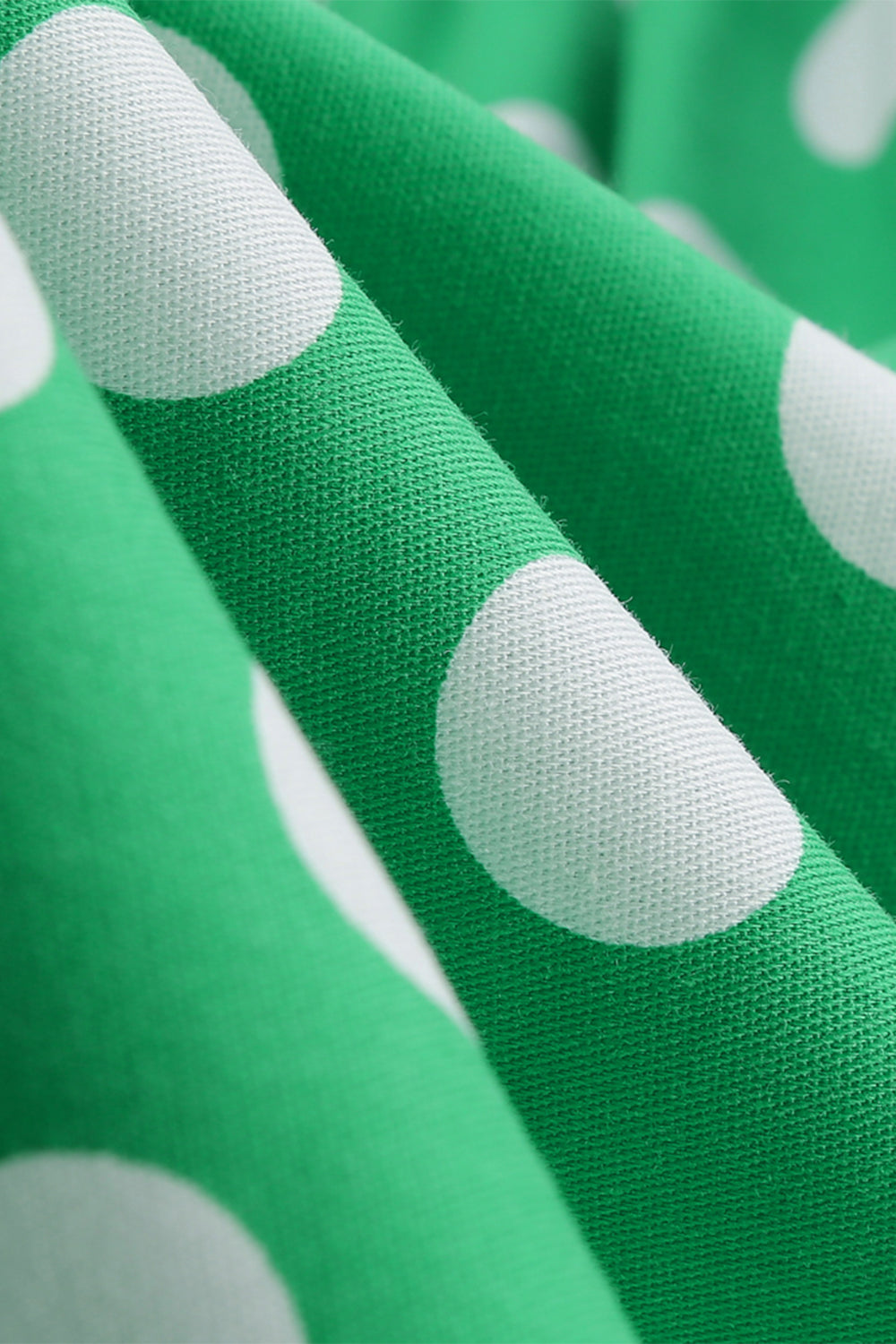 Vestido Pin Up 1950 de bolinhas verdes