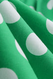 Vestido Pin Up 1950 de bolinhas verdes
