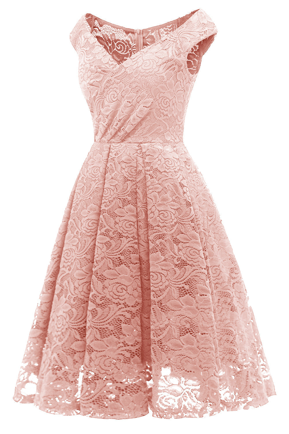 Blush vintage vestido de festa de renda
