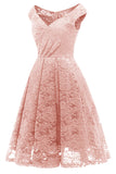 Blush vintage vestido de festa de renda