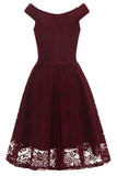 Vestido de renda de linha A vintage