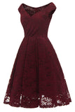 Vestido de renda de linha A vintage