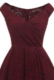 Vestido de renda de linha A vintage