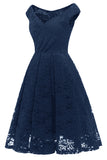 Vestido de renda de linha A vintage