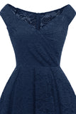 Vestido de renda de linha A vintage
