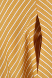 Listras Mangas Curtas 1950 Swing Dress