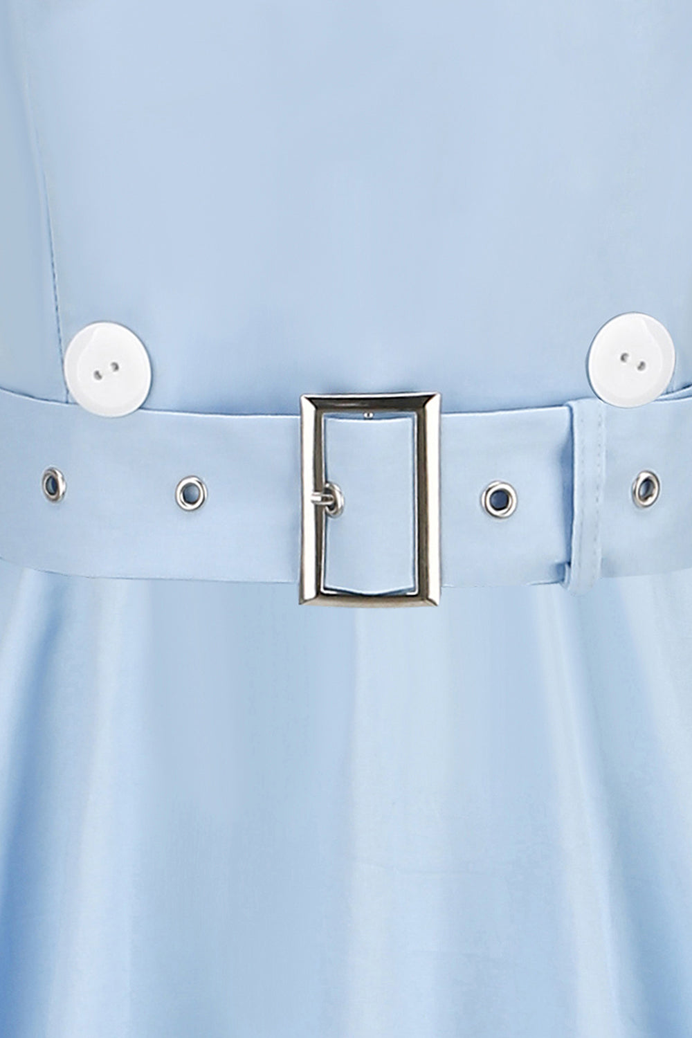 Vestido preto de balanço dos anos 50 com cinto