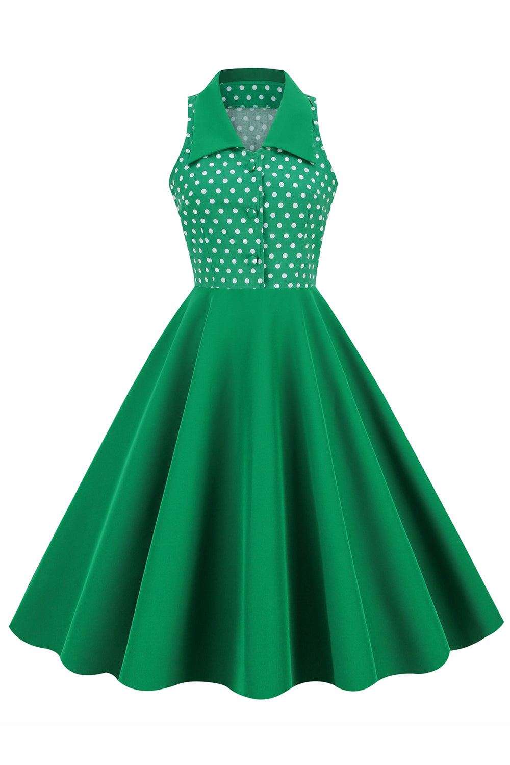 Vestido de polka dots swing de 1950