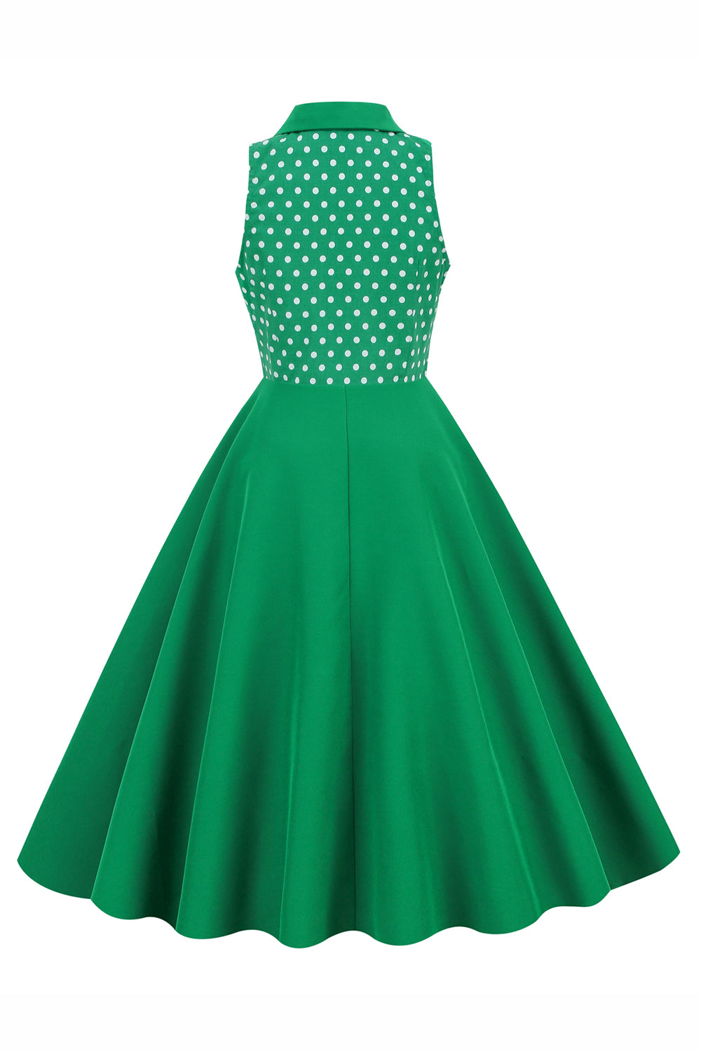 Vestido de polka dots swing de 1950
