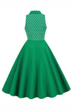 Vestido de polka dots swing de 1950
