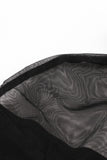 Vestido de Halloween preto vintage com mangas compridas