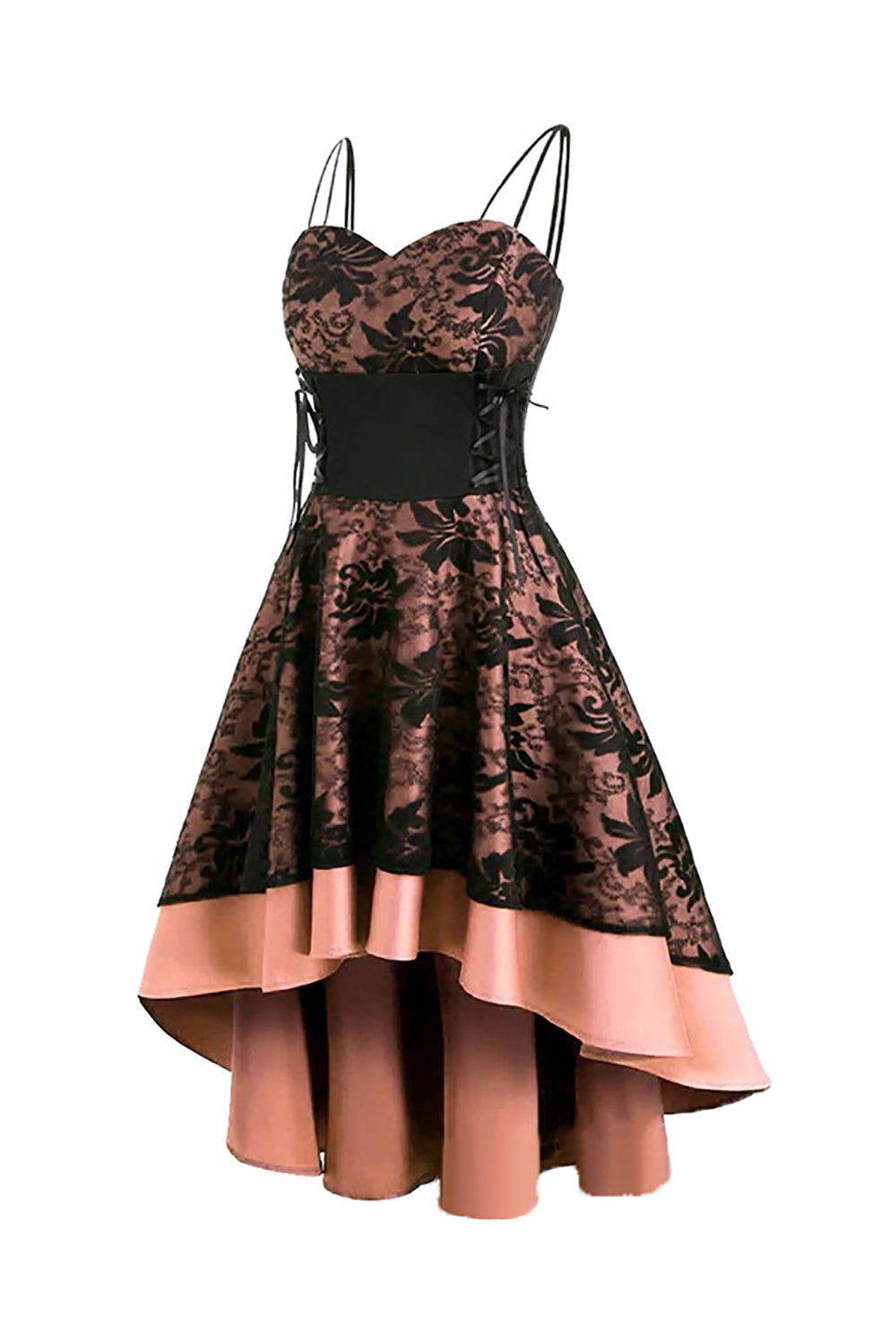Blush Lace Vestido de Halloween alto-baixo