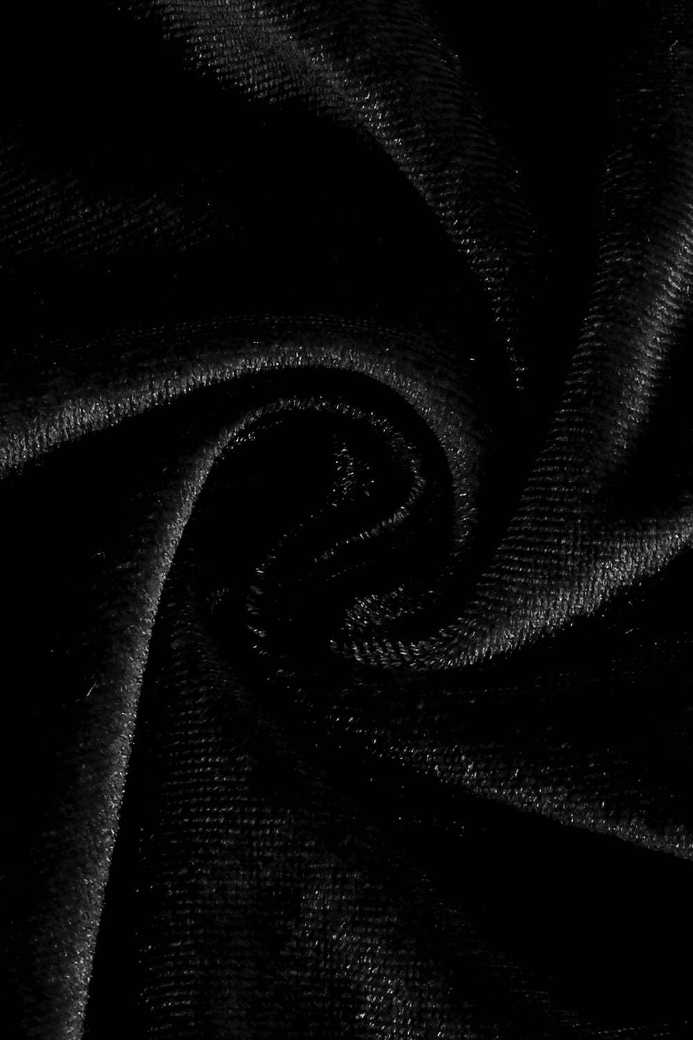 Vestido vintage de veludo manga comprida preto