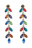 Brincos Coloridos de Folhas