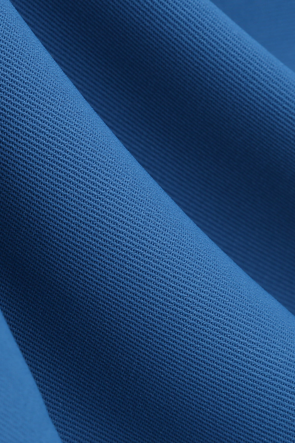 1950s Vestido Azul Halter A-Line