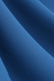 1950s Vestido Azul Halter A-Line