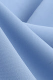 1950s Vestido Azul Halter A-Line