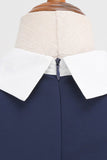 Vestido Vintage Azul Marinha